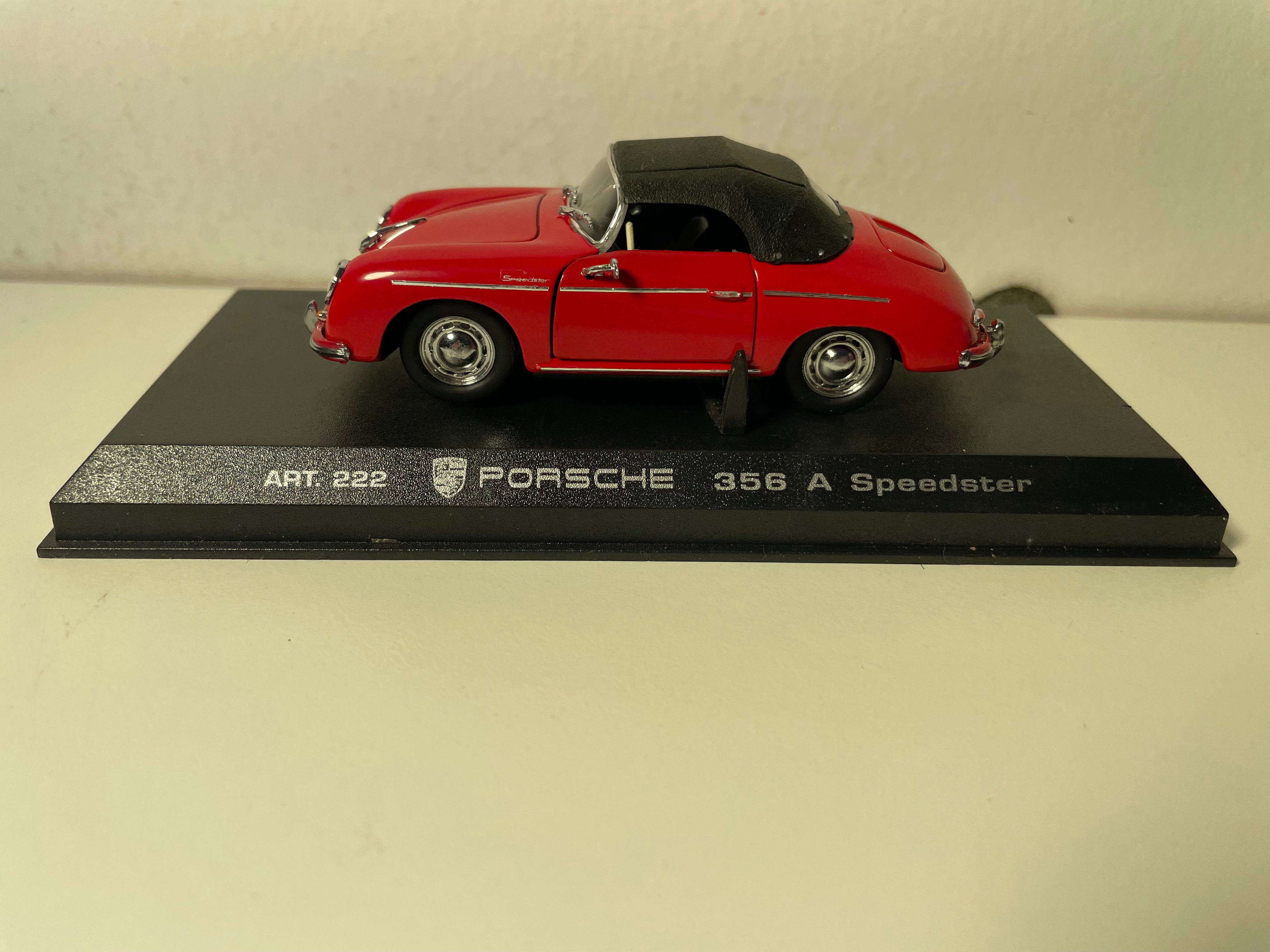 Porsche 356 A Speedster rouge - collection DetailCars référence 222