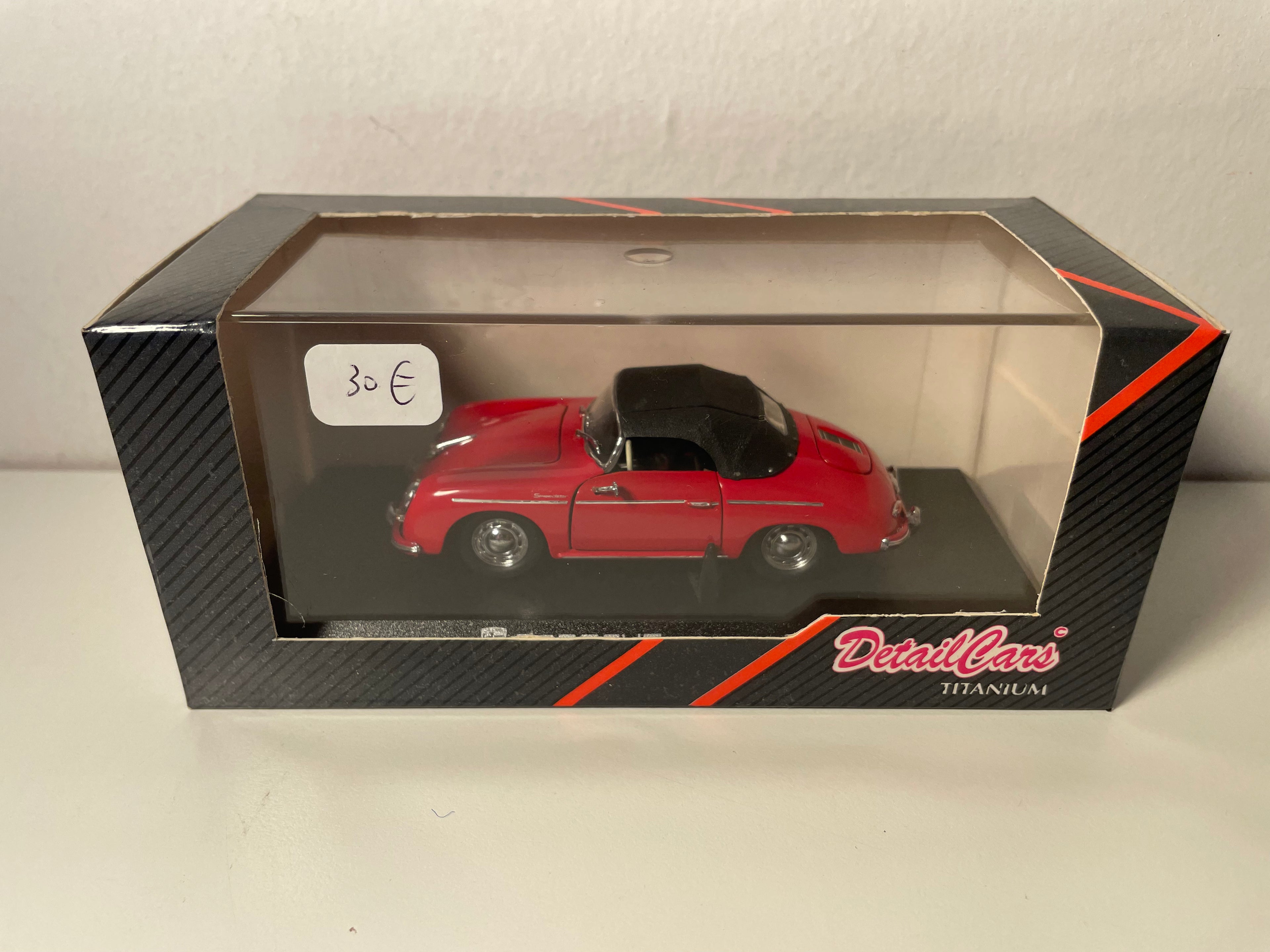 Porsche 356 A Speedster rouge - collection DetailCars référence 222