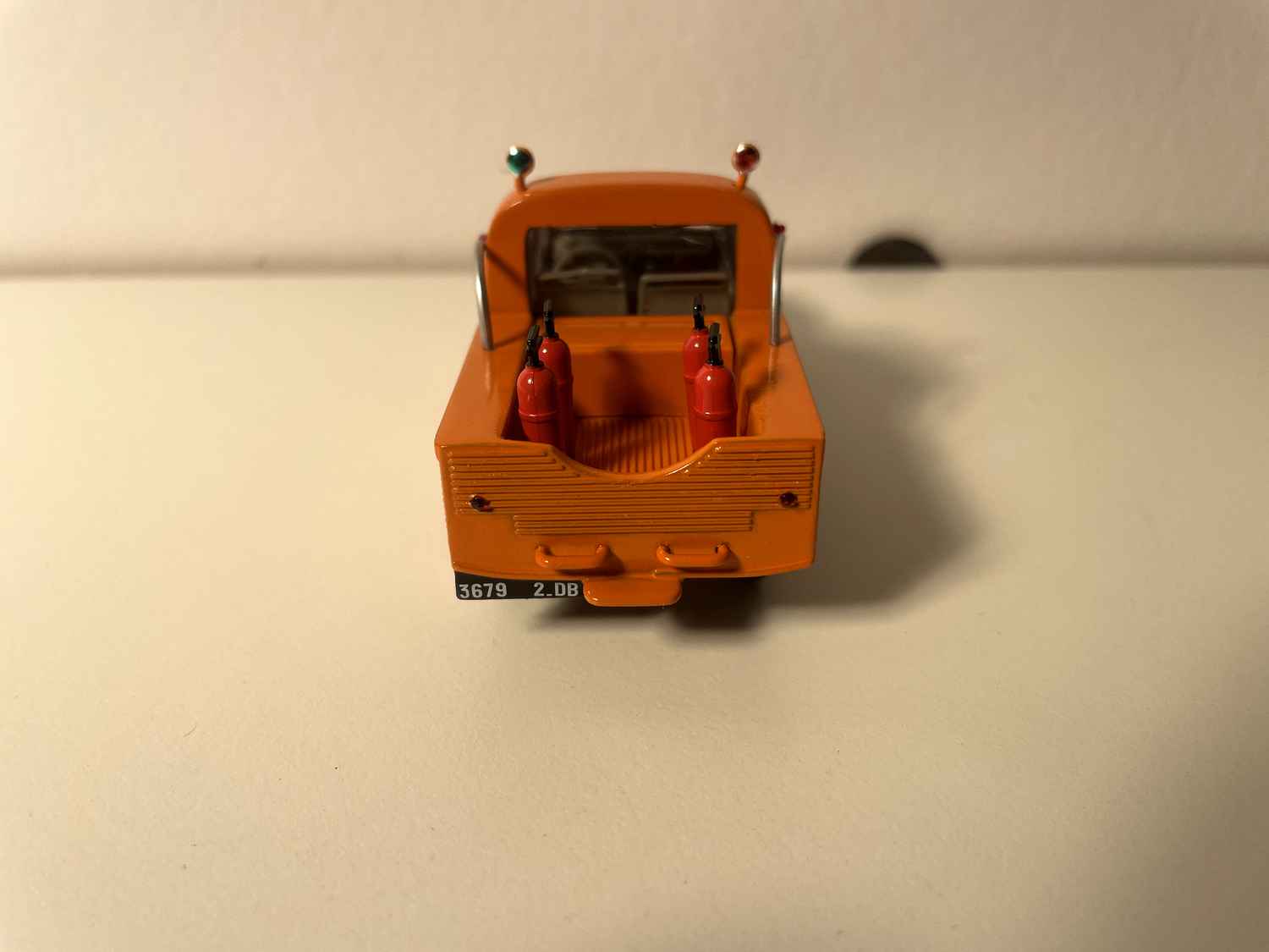 Citroën 2 CV Pick-up orange "Sécurité AERO-CLUB" - Norev