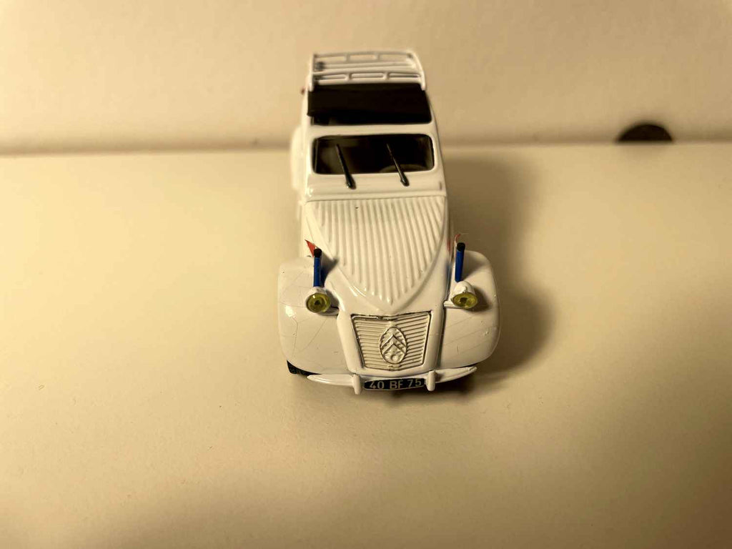 Citroën 2 CV A blanche - Norev (rallye "Paris - Tanger - Jérusalem")
