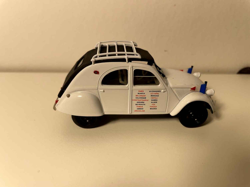 Citroën 2 CV A blanche - Norev (rallye "Paris - Tanger - Jérusalem")