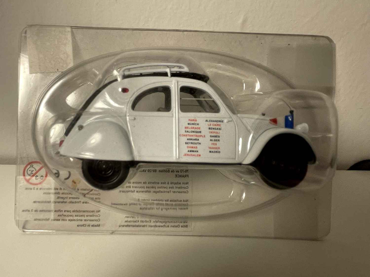 Citroën 2 CV A blanche - Norev (rallye "Paris - Tanger - Jérusalem")