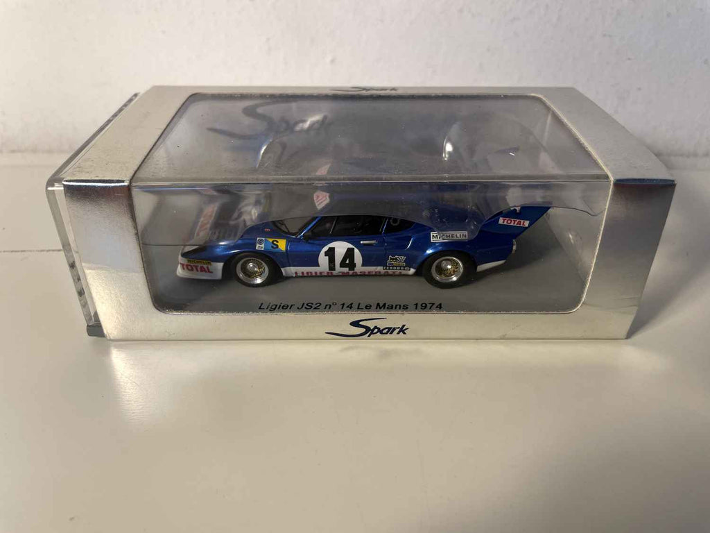 Ligier JS2 blo Nummer 14 24 Stonnen vum Mans 1974 - SPARK