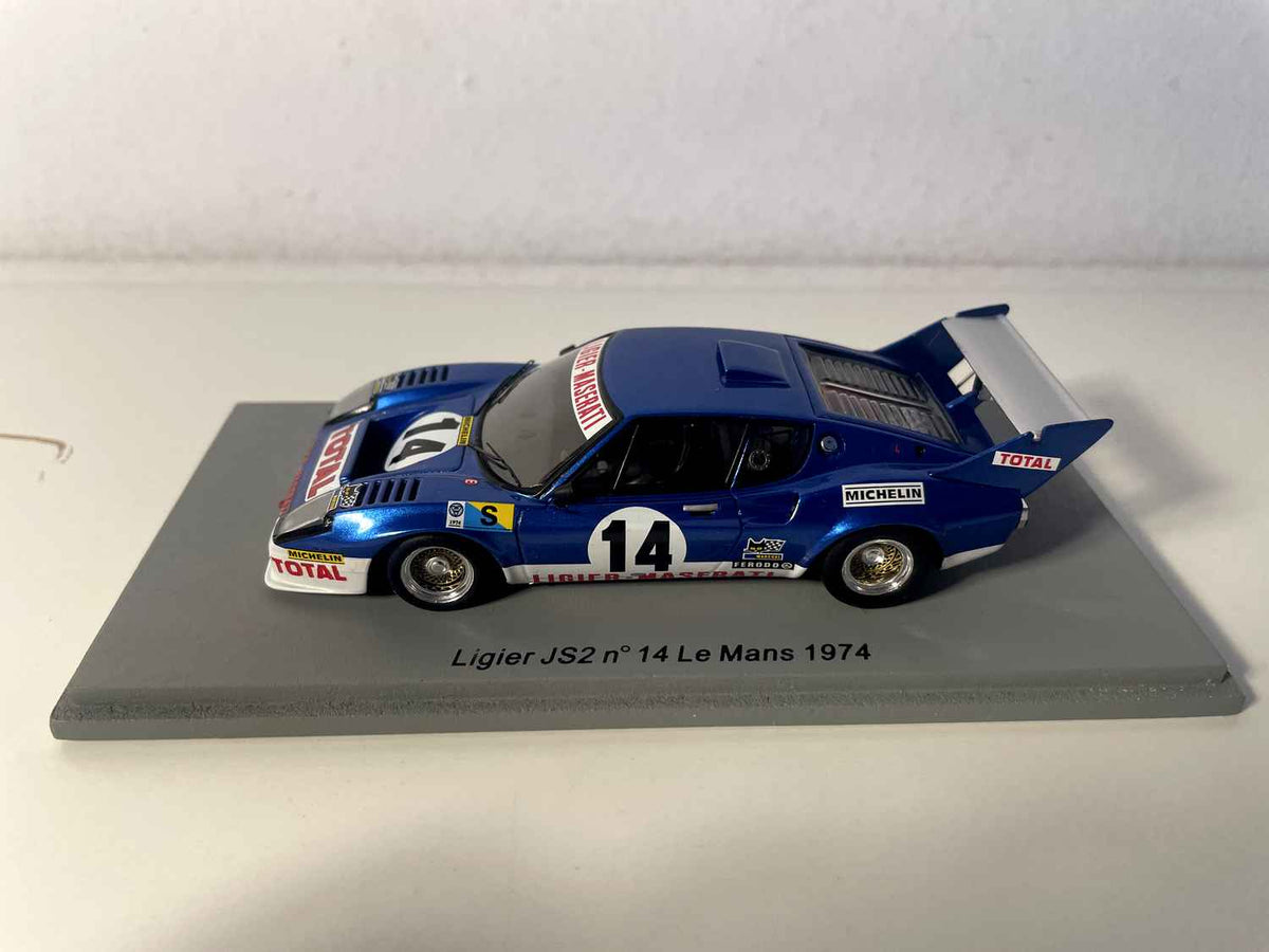 Ligier JS2 blo Nummer 14 24 Stonnen vum Mans 1974 - SPARK