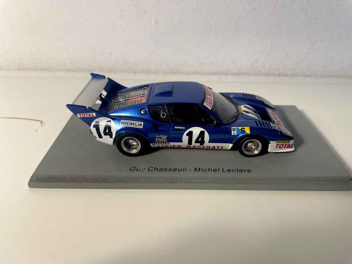 Ligier JS2 blo Nummer 14 24 Stonnen vum Mans 1974 - SPARK