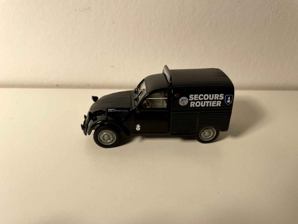 Citroën 2 CV AZU furgonetka blaszana czarna SECOURS ROUTIERS - Norev