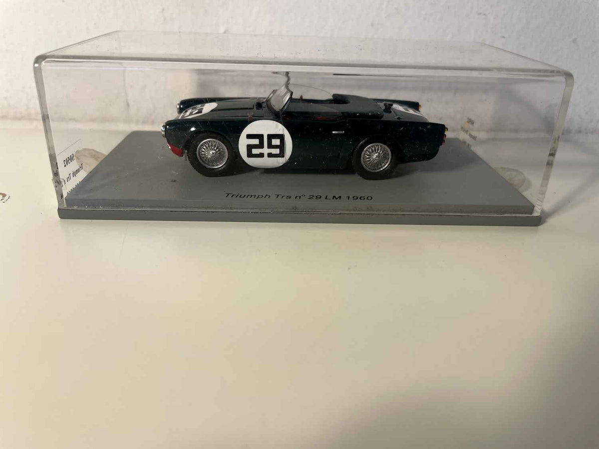 Triumph TRS gréng Nummer 29 - 24 Stonnen vum Mans 1960 - SPARK