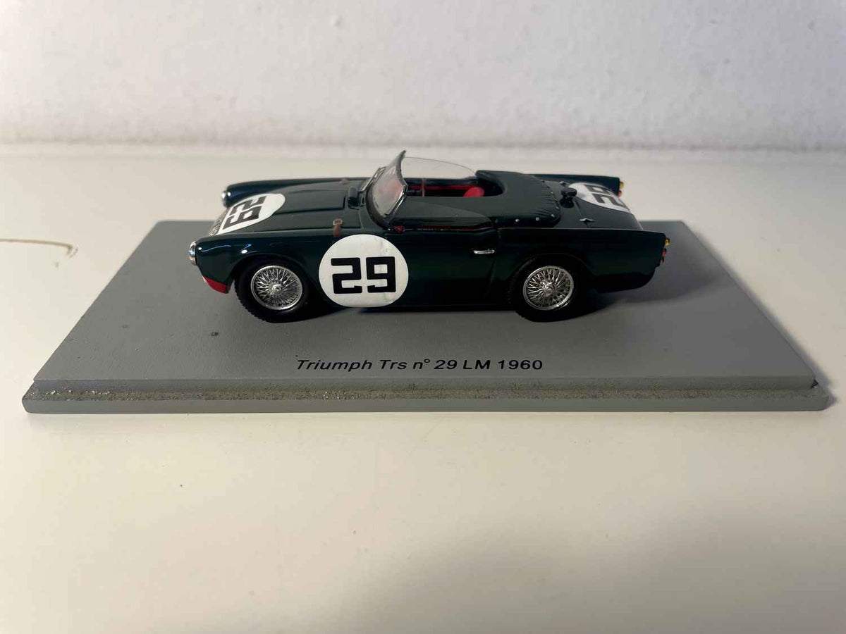 Triumph TRS gréng Nummer 29 - 24 Stonnen vum Mans 1960 - SPARK