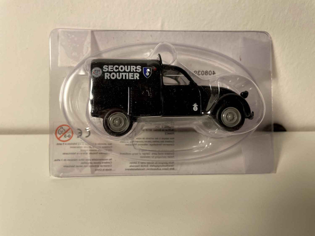 Citroën 2 CV AZU furgonetka blaszana czarna SECOURS ROUTIERS - Norev