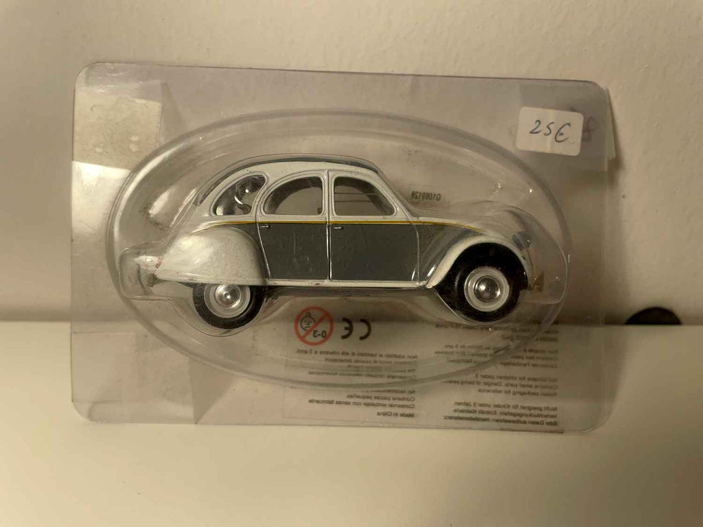 Citroën 2 CV 6 Dolly gris a wäiss - Norev