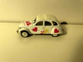 Citroën 2 CV 6 wit met harten SAINT-VALENTIN - Norev