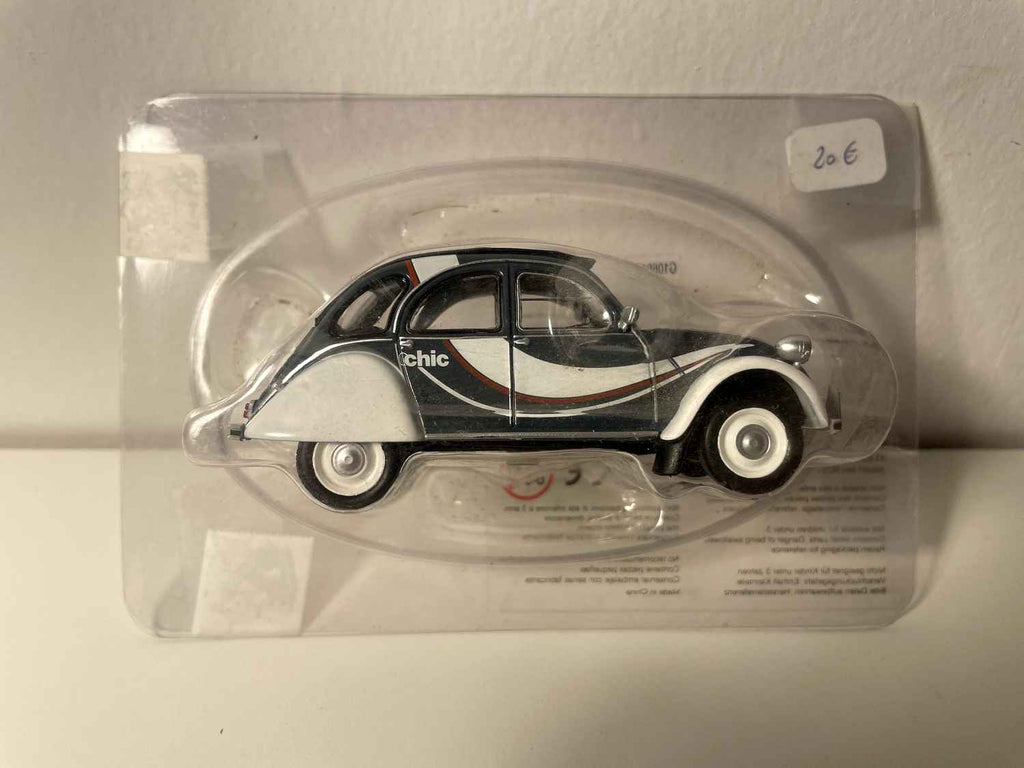 Citroën 2 CV 6 CHIC wit en grijs - Eligor