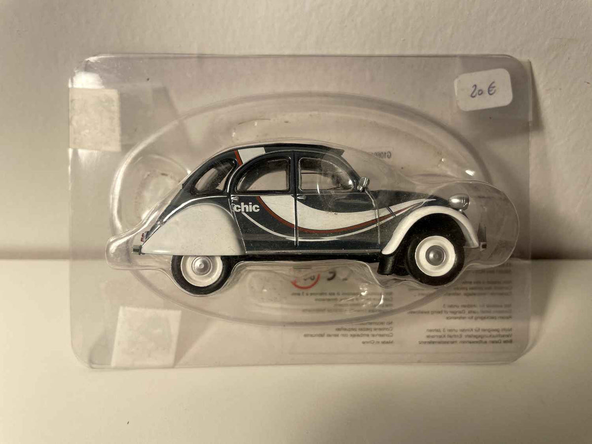 Citroën 2 CV 6 CHIC wit en grijs - Eligor
