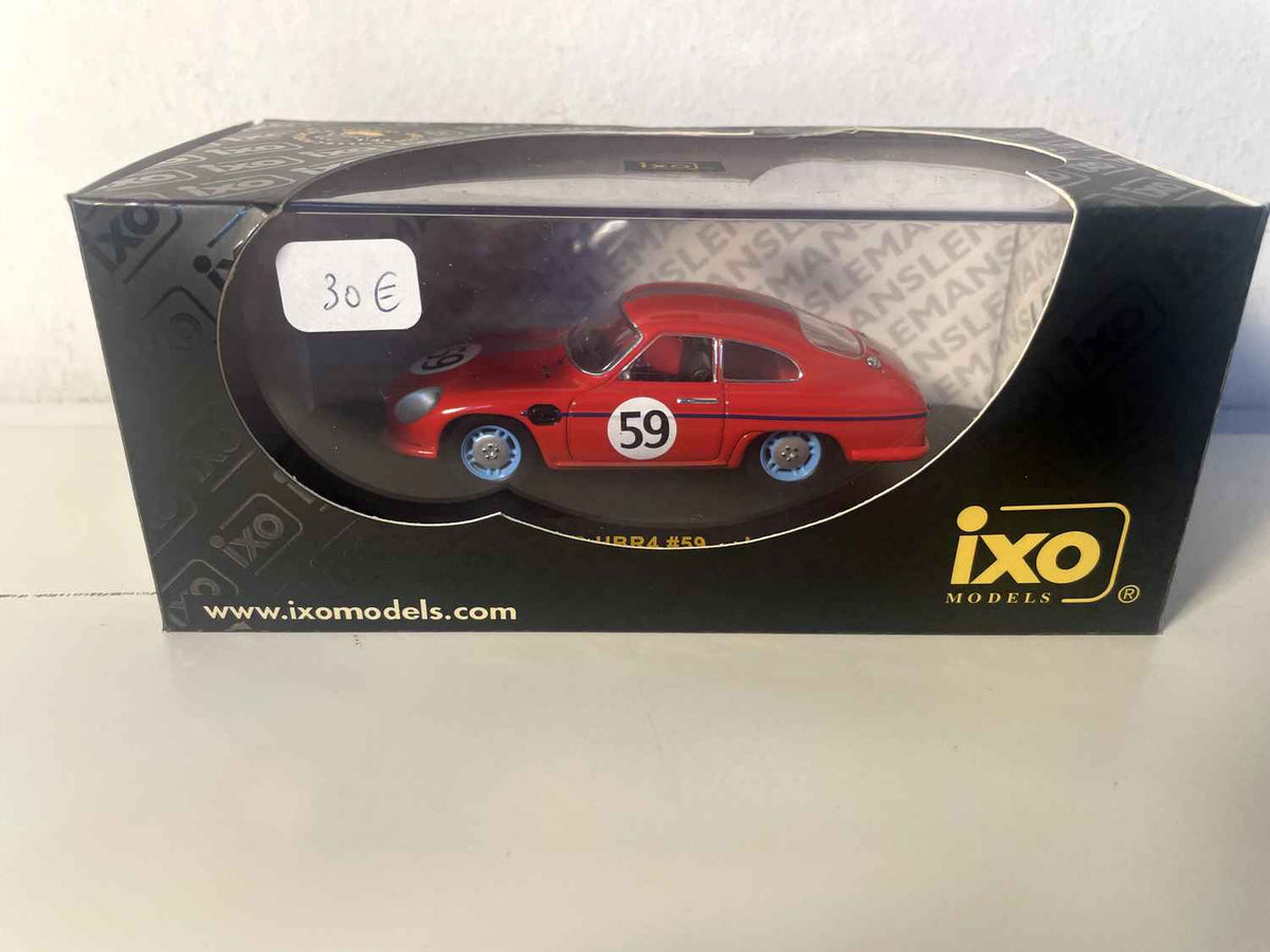 DB Panhard HBR4 rouge et bandes grises numéro 59 - 24 heures du Mans de 1959 - IXO