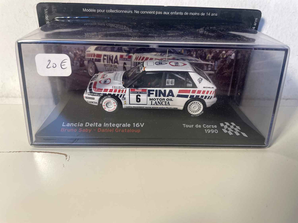 Lancia Delta Intégrale 16V biała numer 6 - Tour de Corse 1990