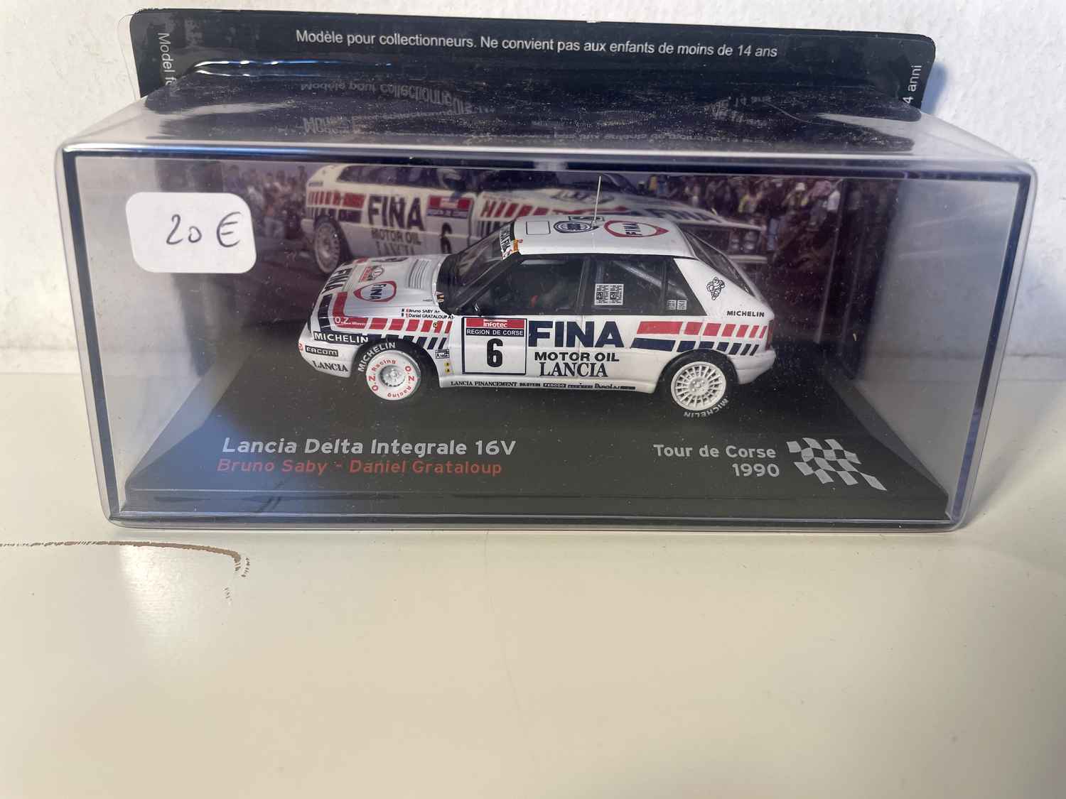 Lancia Delta Intégrale 16V biała numer 6 - Tour de Corse 1990