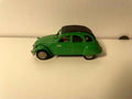 Citroën 2 CV 6 verte et toit noir BAMBOO - Norev (volant à droite)