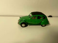 Citroën 2 CV 6 verde y negro con techo negro - Norev