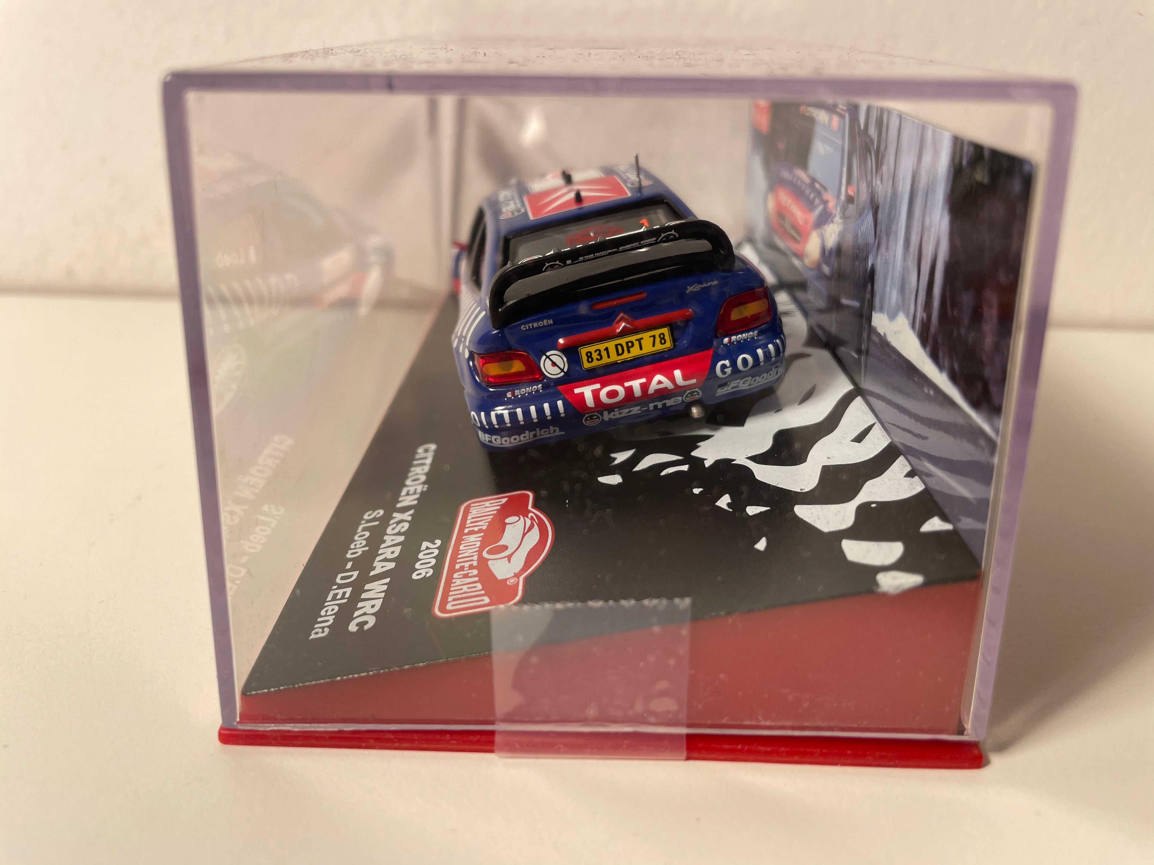 Citroën Xsara WRC blauwe nummer 1 - rally van Monte-Carlo 2006