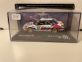 Subaru Legacy RS wäiss, blo an bordeaux Nummer 10 - Rallye vu Portugal 1991