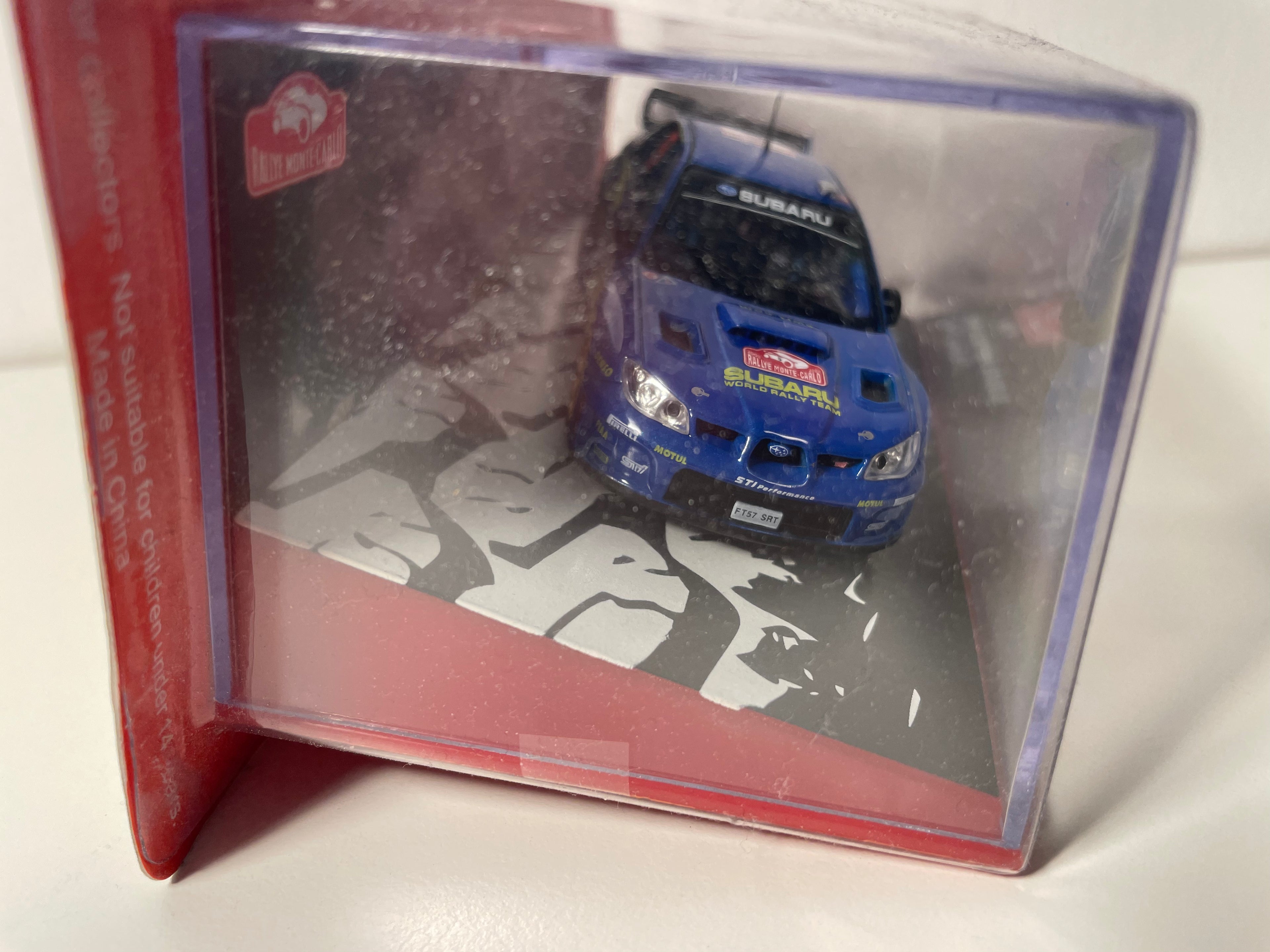 Subaru Impreza WRC niebiesko-żółty numer 5 - rajd Monte-Carlo 2008