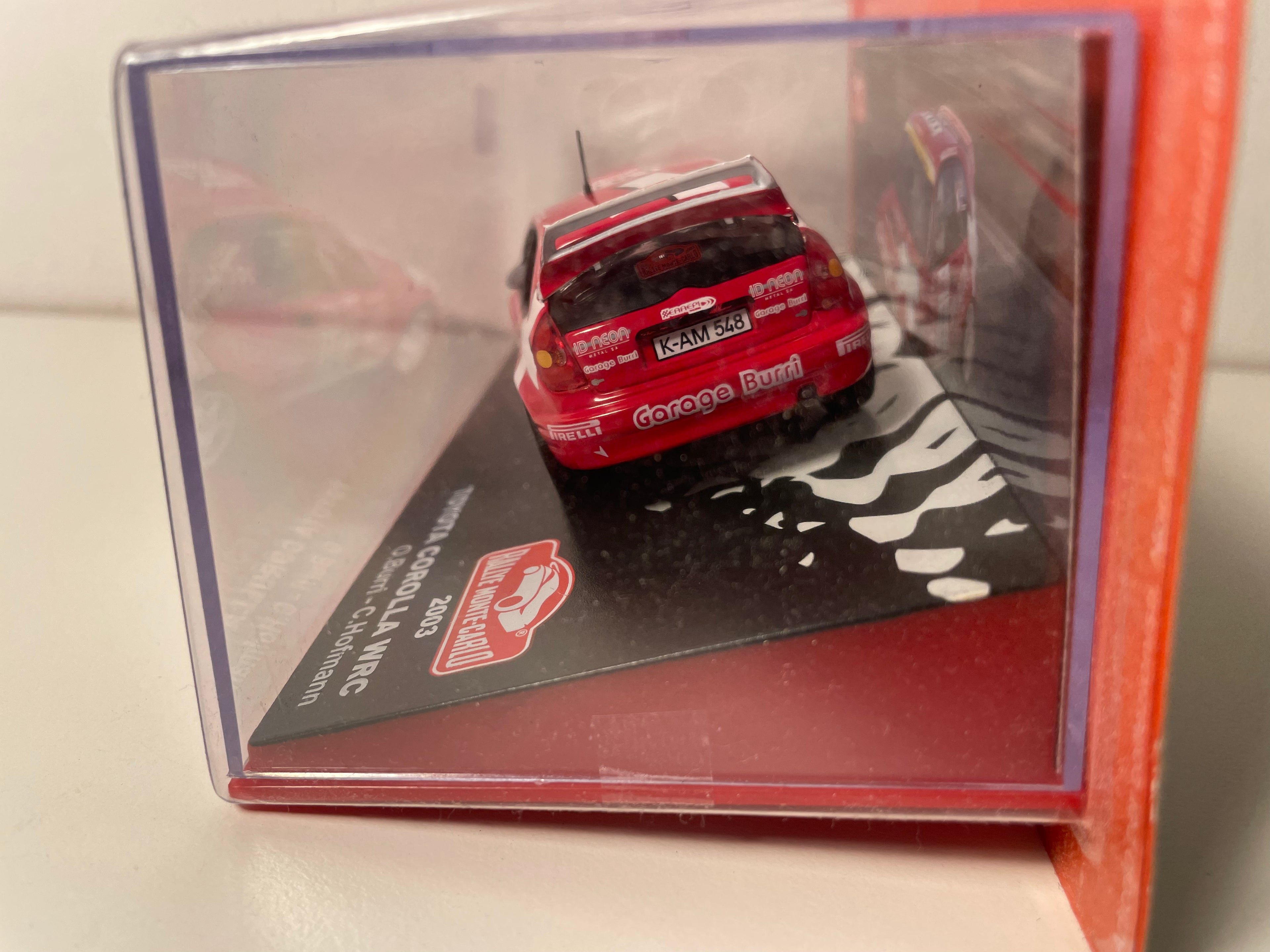 Toyota Corolla WRC rojo número 101 - rallye de Monte-Carlo de 2003