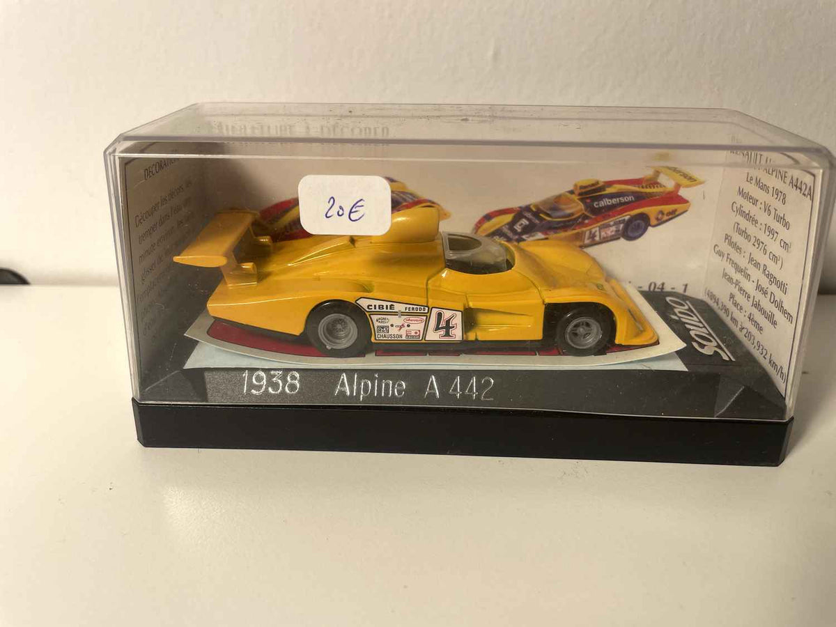 Renault Alpine A442 jaune (Solido référence 1938) - boite en carton jaune