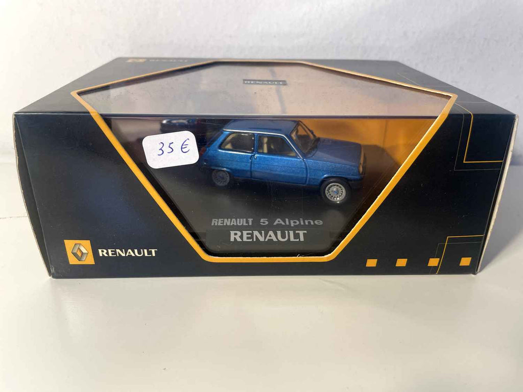 Renault 5 Alpine blue (rectangular box set) - NOREV
