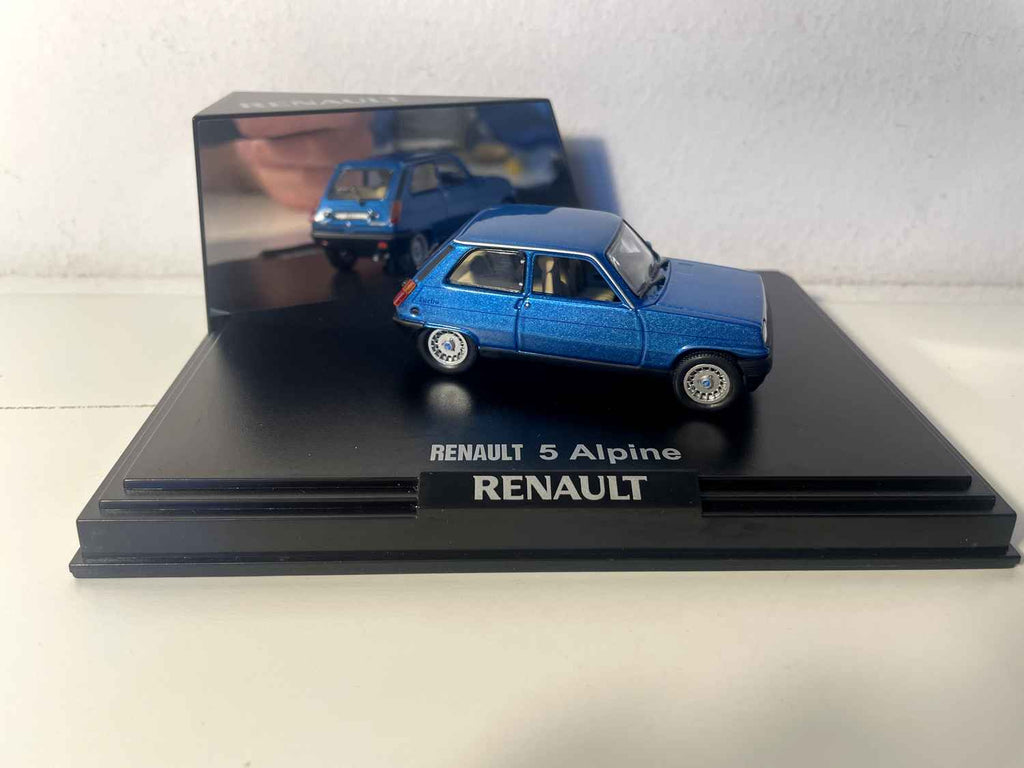 Renault 5 Alpine blue (rectangular box set) - NOREV