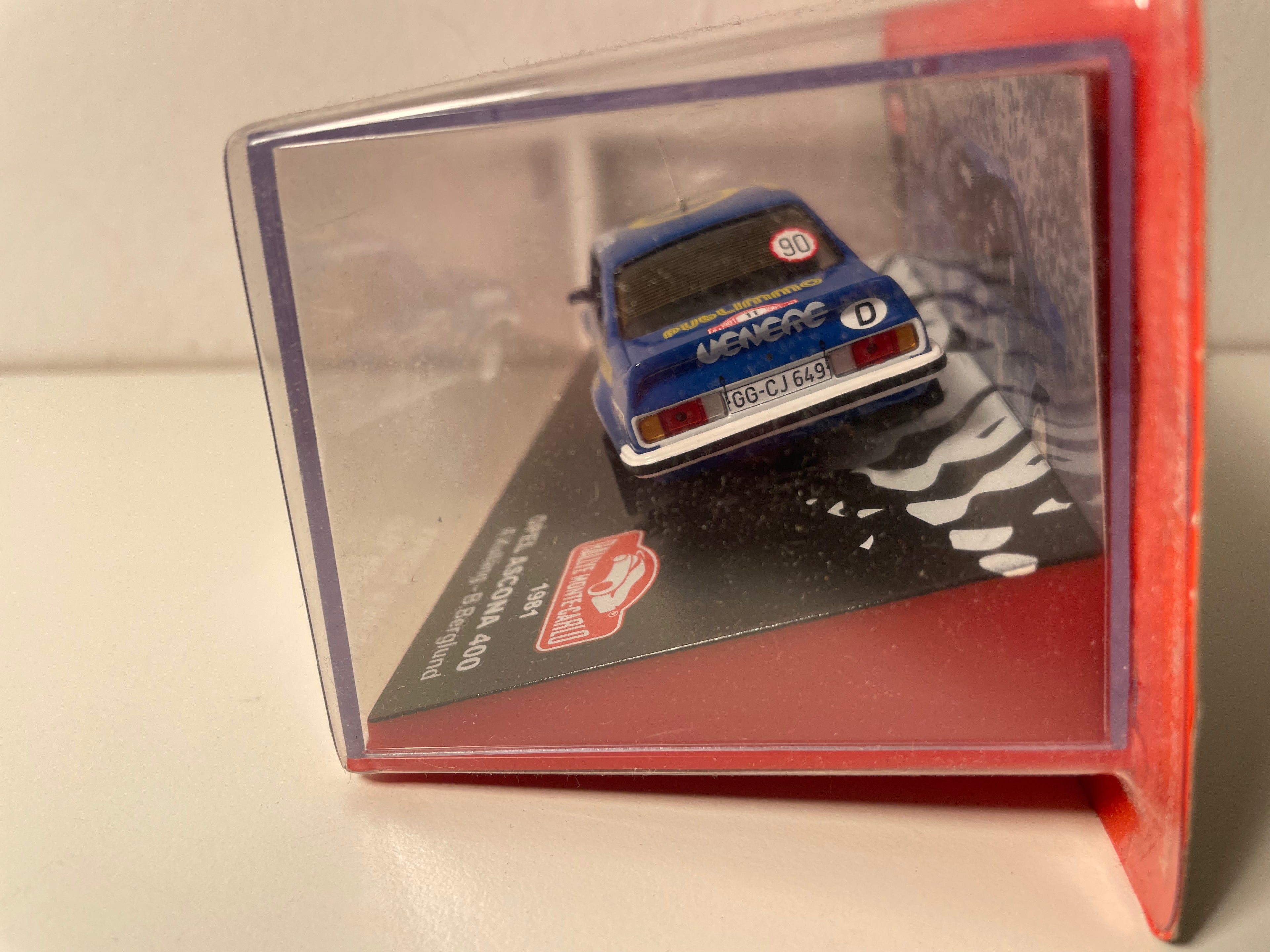 Opel Ascona 400 blau Nummer 11 - Monte-Carlo-Rallye 1981