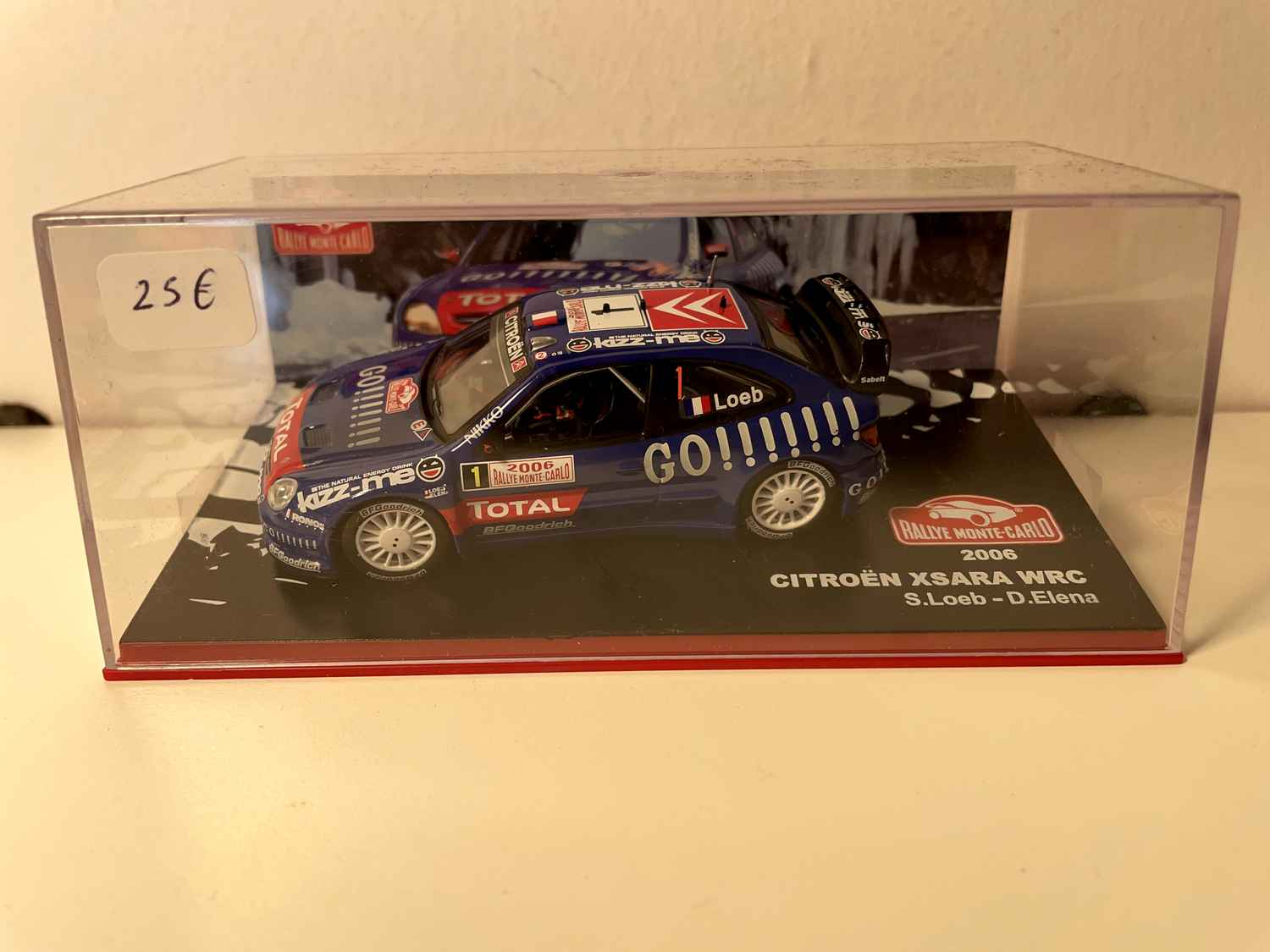 Citroën Xsara WRC blauwe nummer 1 - rally van Monte-Carlo 2006