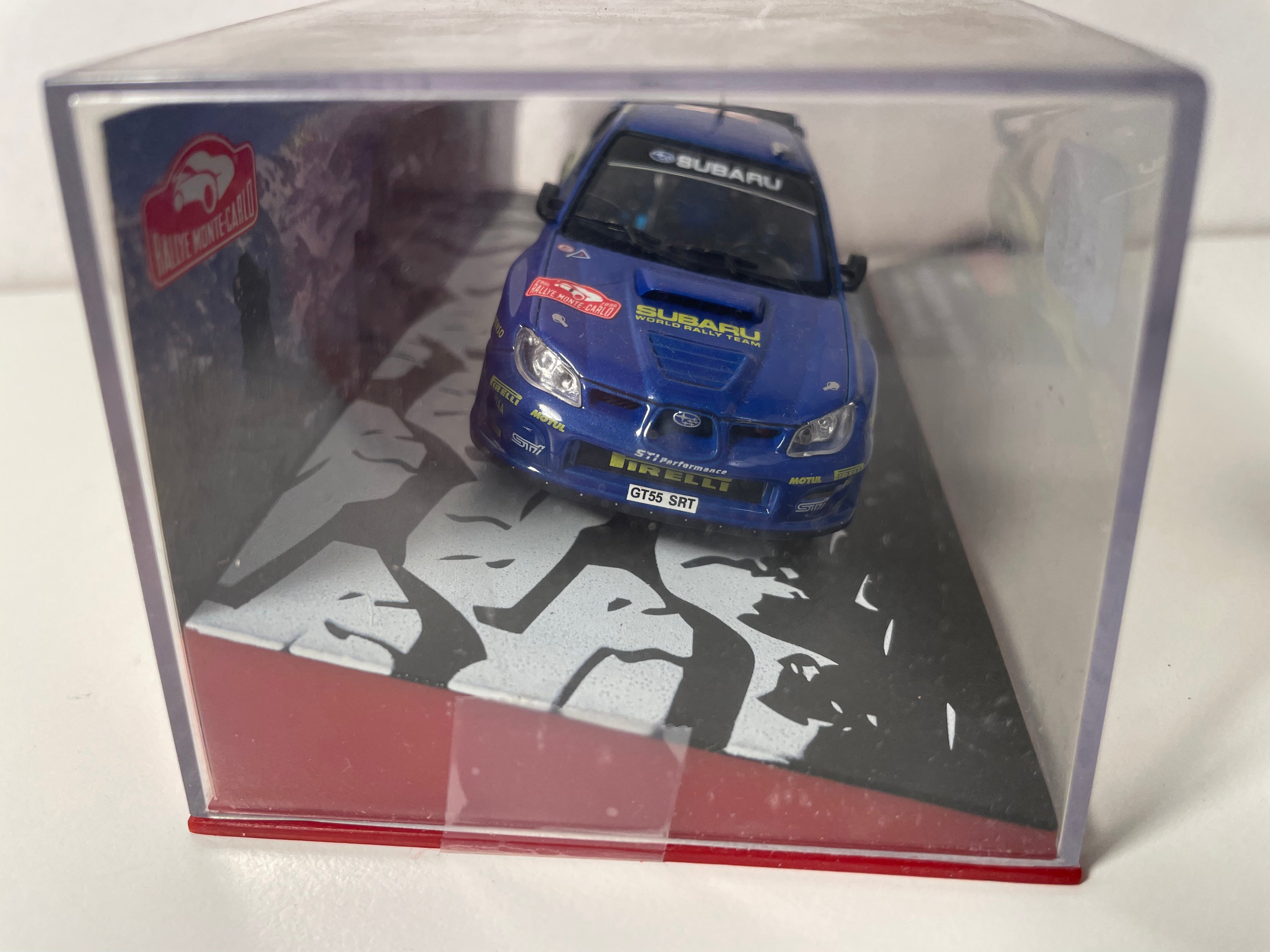 Subaru Impreza WRC niebieska i żółta numer 6 - Rajd Monako 2006