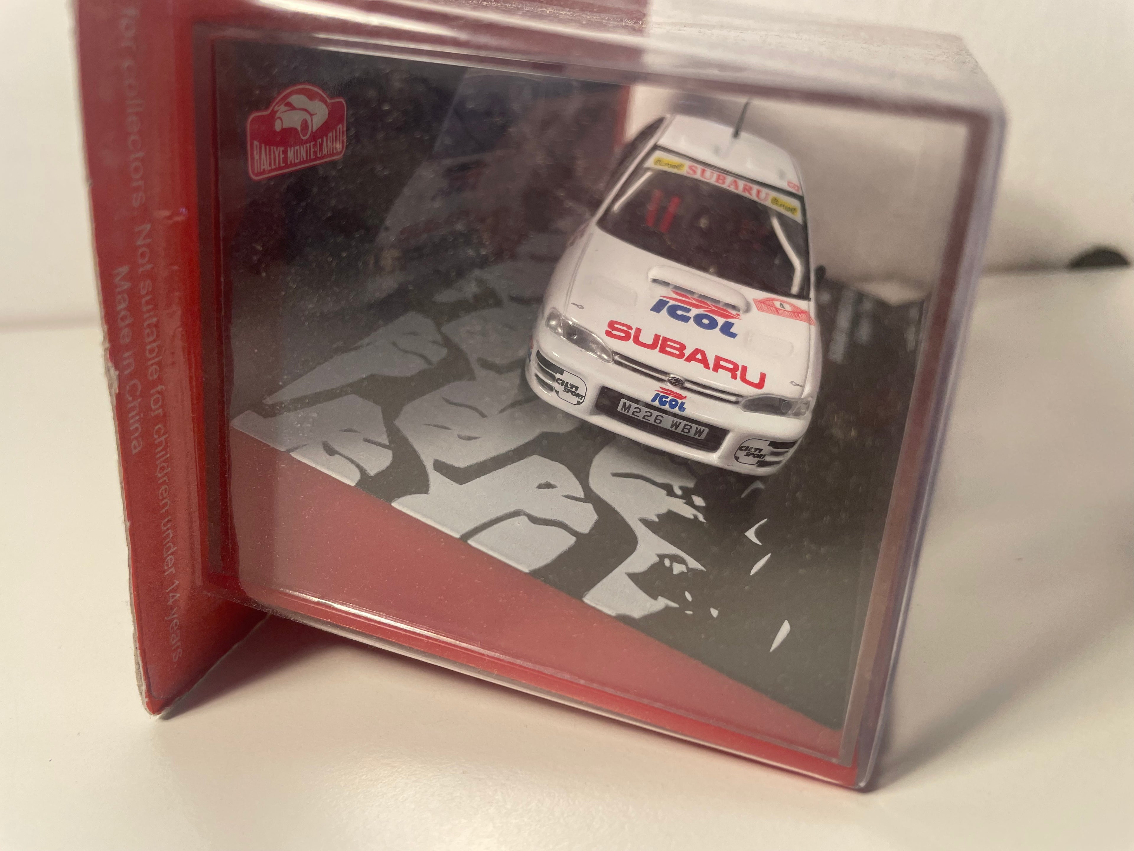 Subaru Impreza 555 biała numer 4 - rajd Monte-Carlo 1996