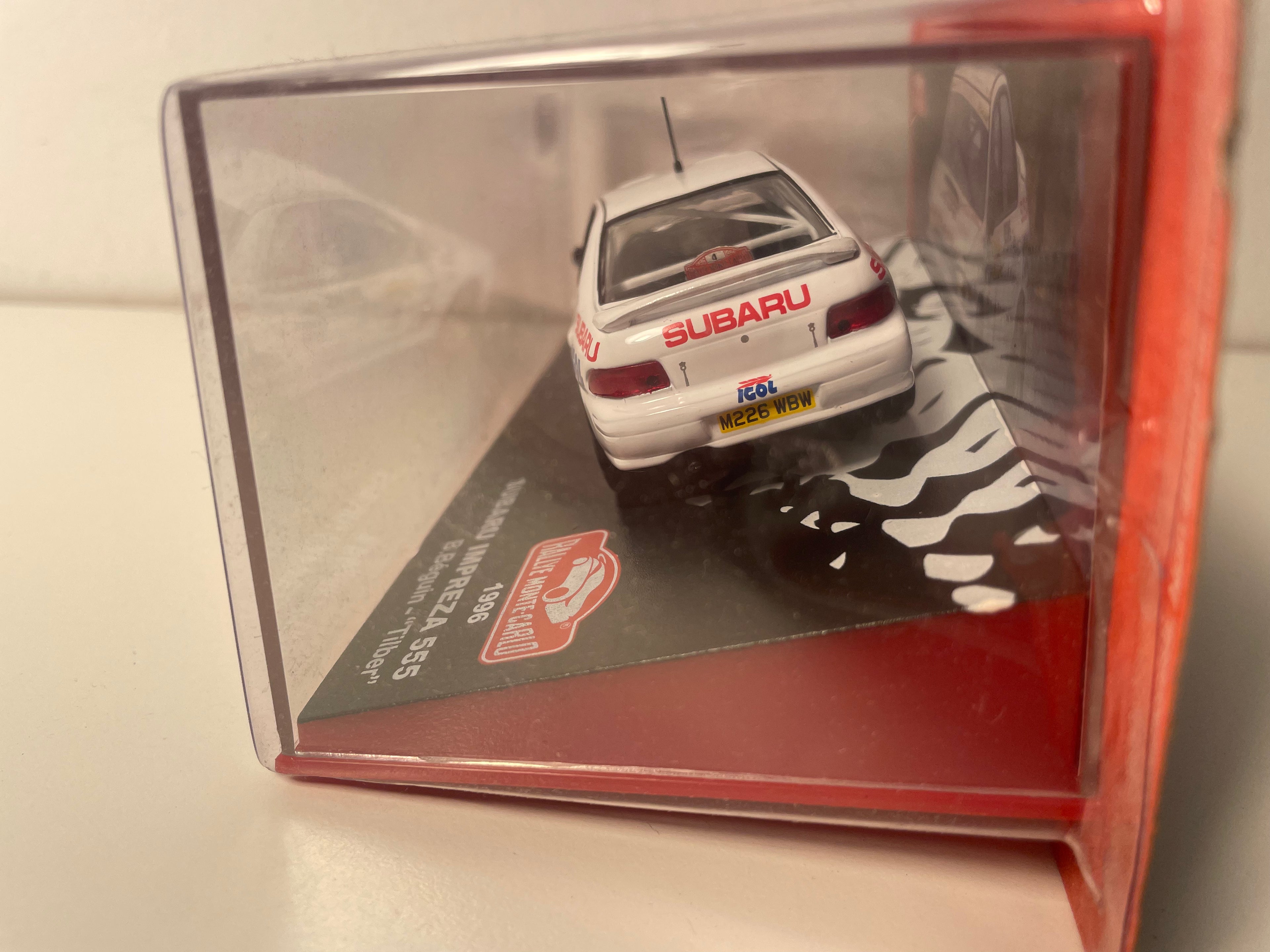 Subaru Impreza 555 biała numer 4 - rajd Monte-Carlo 1996