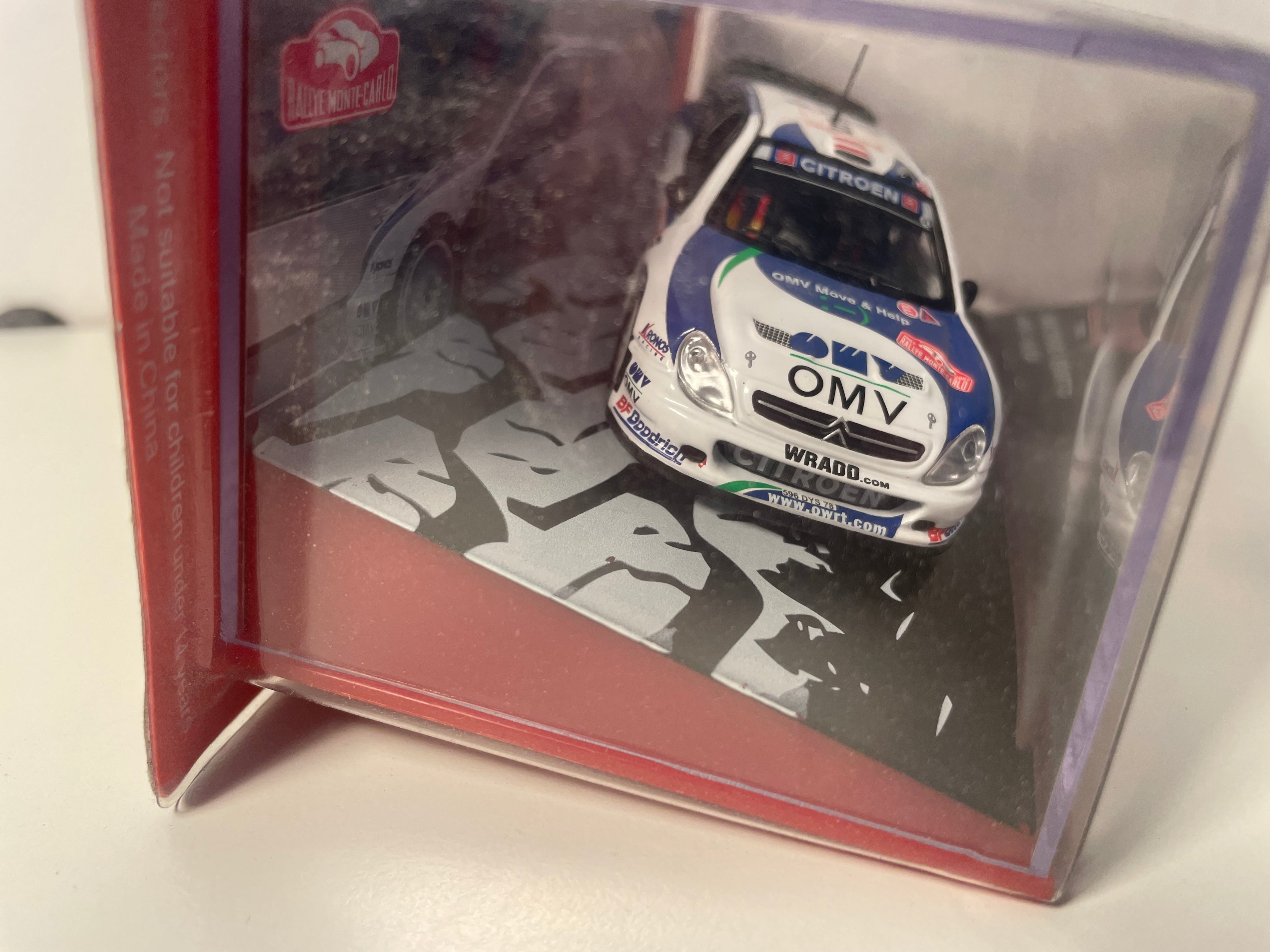 Citroën Xsara WRC wit en blauw nummer 5 - rally van Monte-Carlo 2007