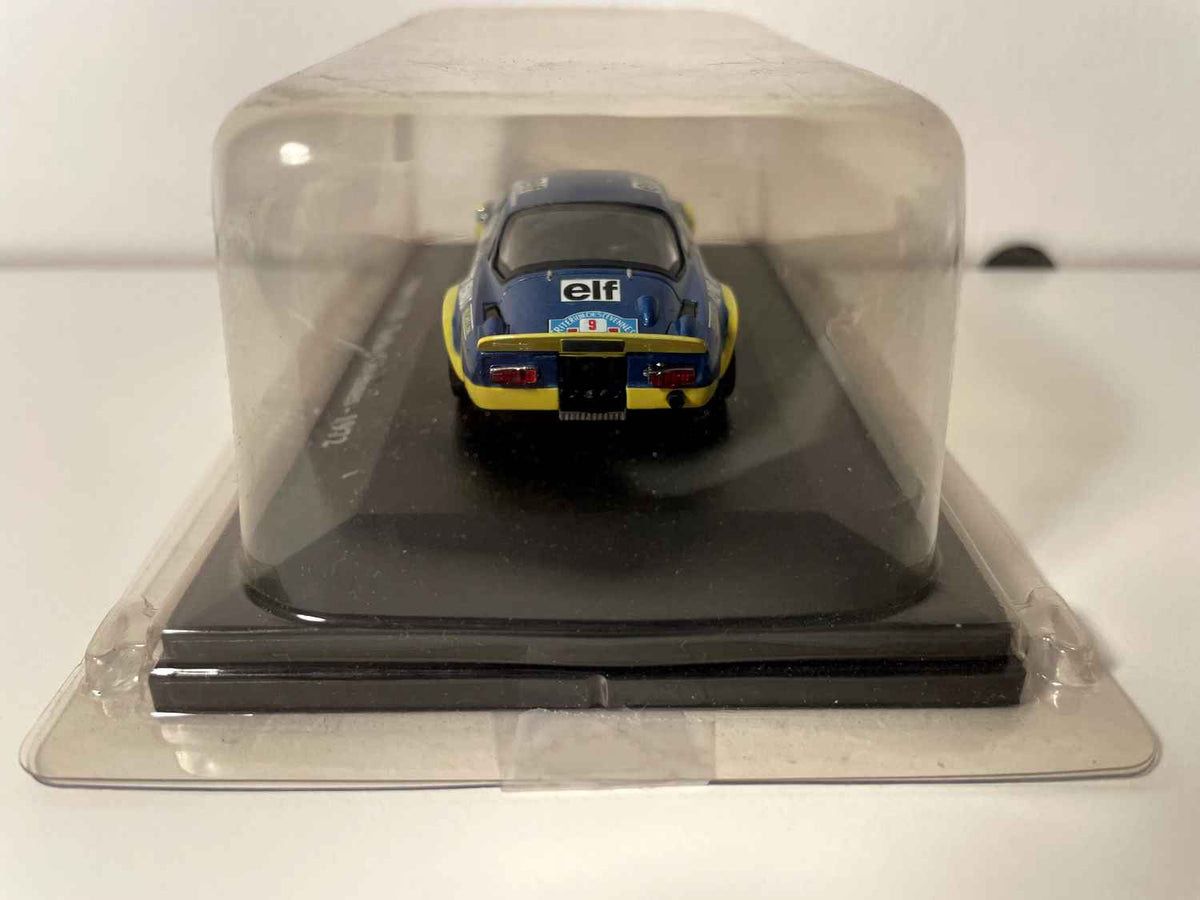 Blo-giel Renault Alpine A110 Turbo Nummer 9 - Rallye vun de Cévennen 1972