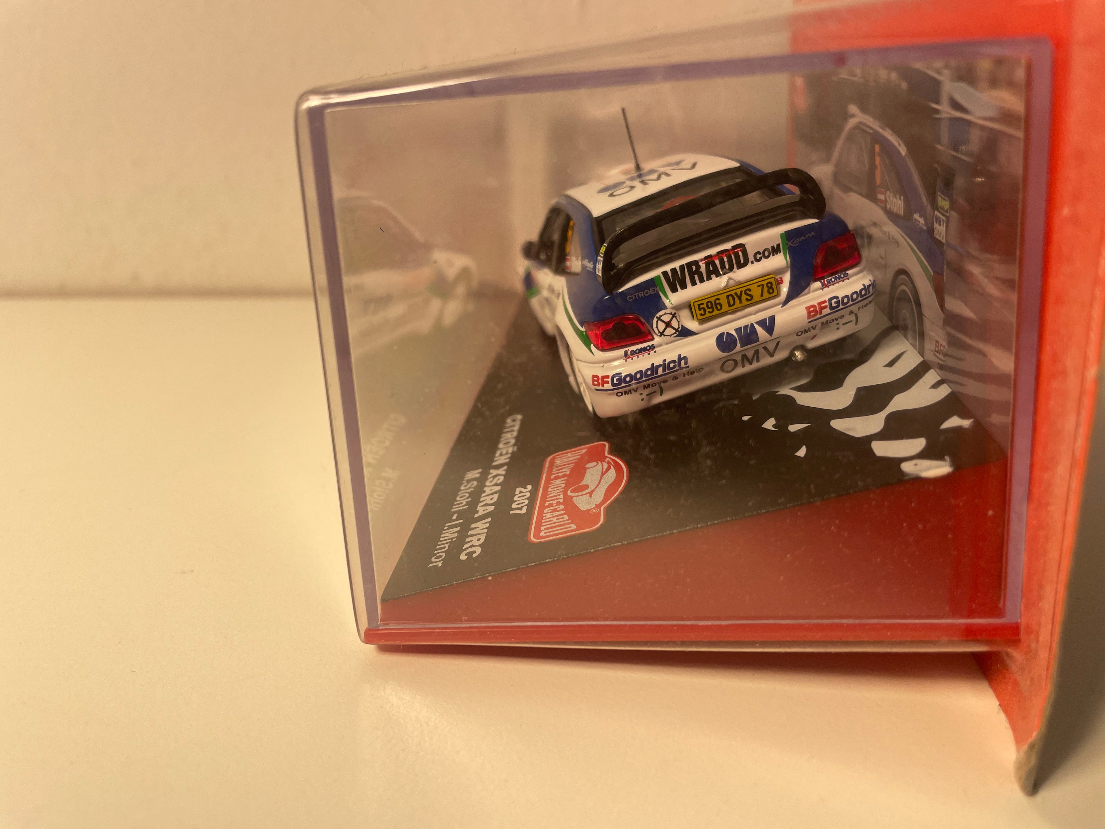 Citroën Xsara WRC wit en blauw nummer 5 - rally van Monte-Carlo 2007