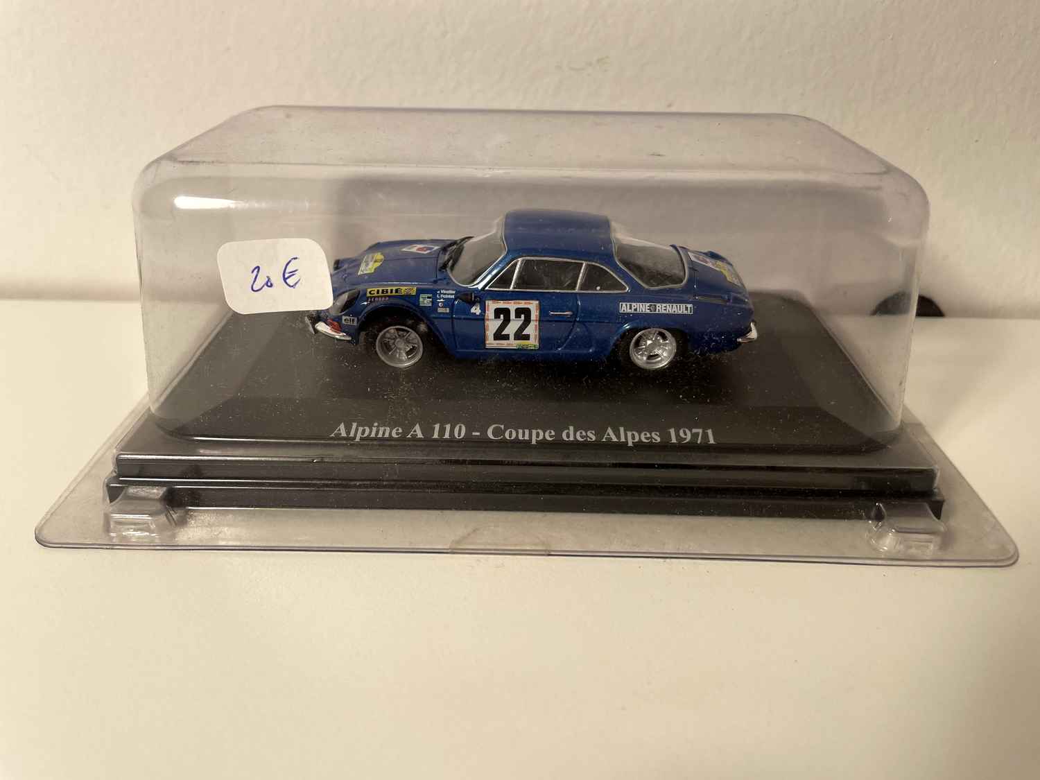 1971 azul Renault Alpine A110 Coupe des Alpes (número 22)