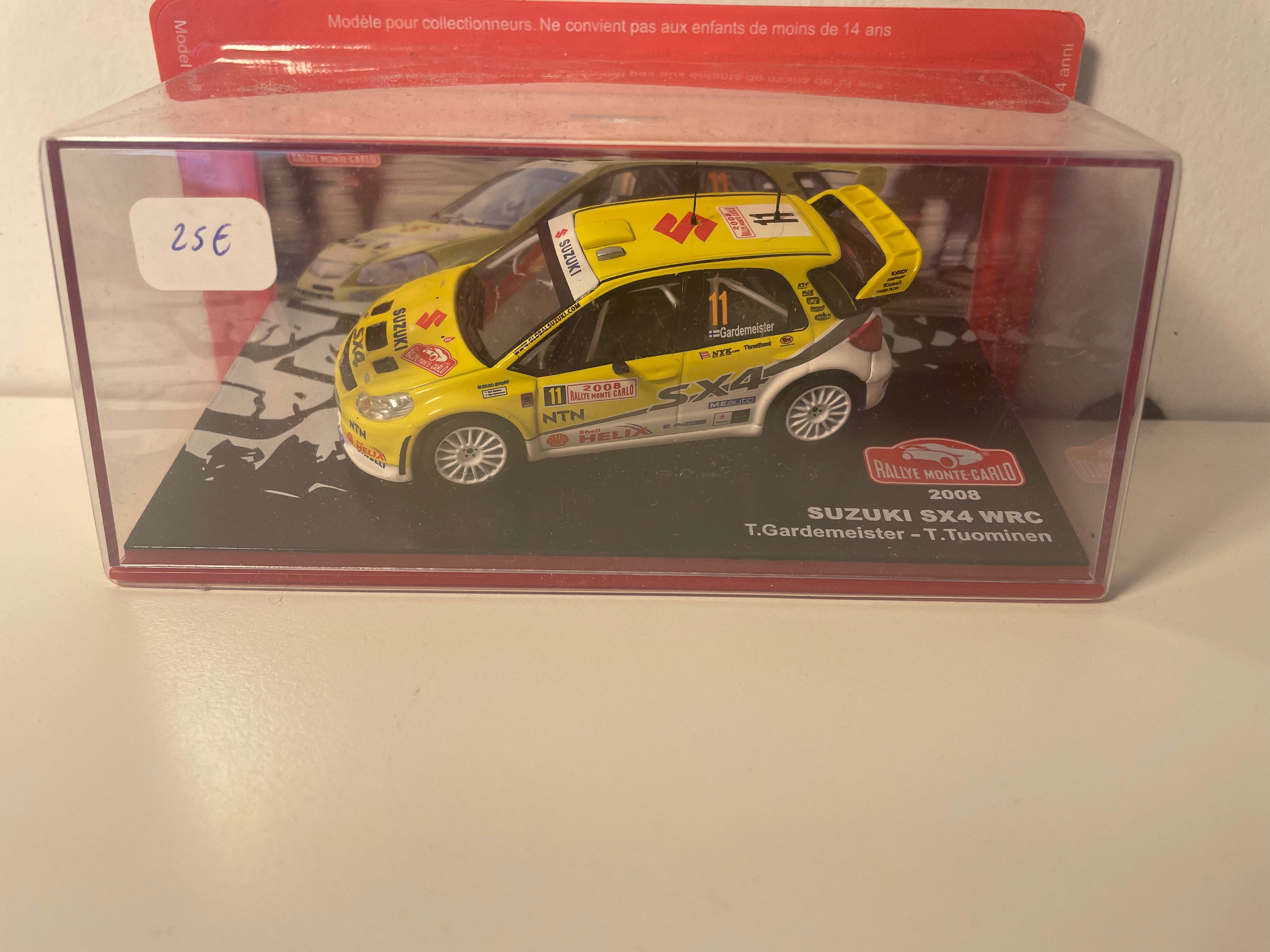 Suzuki SX4 WRC giel a wäiss Nummer 11 - Monte-Carlo Rally 2008