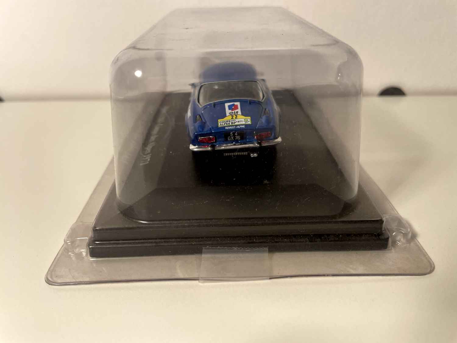 1971 azul Renault Alpine A110 Coupe des Alpes (número 22)