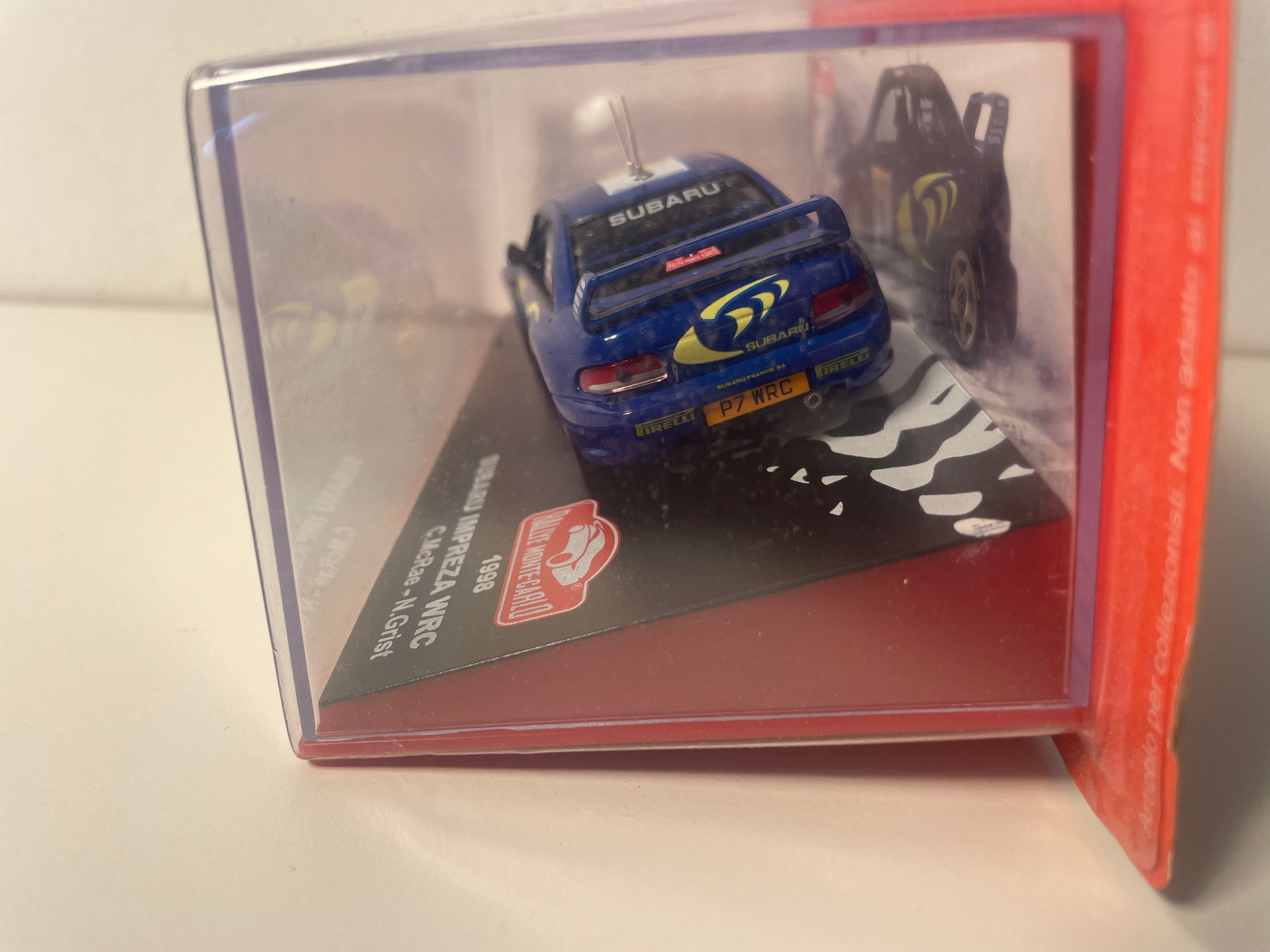 Subaru Impreza WRC niebieska numer 3 - Rajd Monte-Carlo 1998
