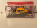 Polski Fiat 125 P pomarańczowy i czarny numer 52 - rajd Monte-Carlo 1972