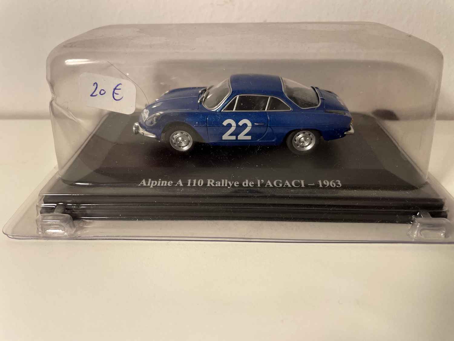 Renault Alpine A110 AGACI azul rally de 1963 (número 22)