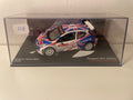 Peugeot 207 S2000 blanche, bleue et rouge numéro 6 - rallye d'Yprès en Belgique de 2009