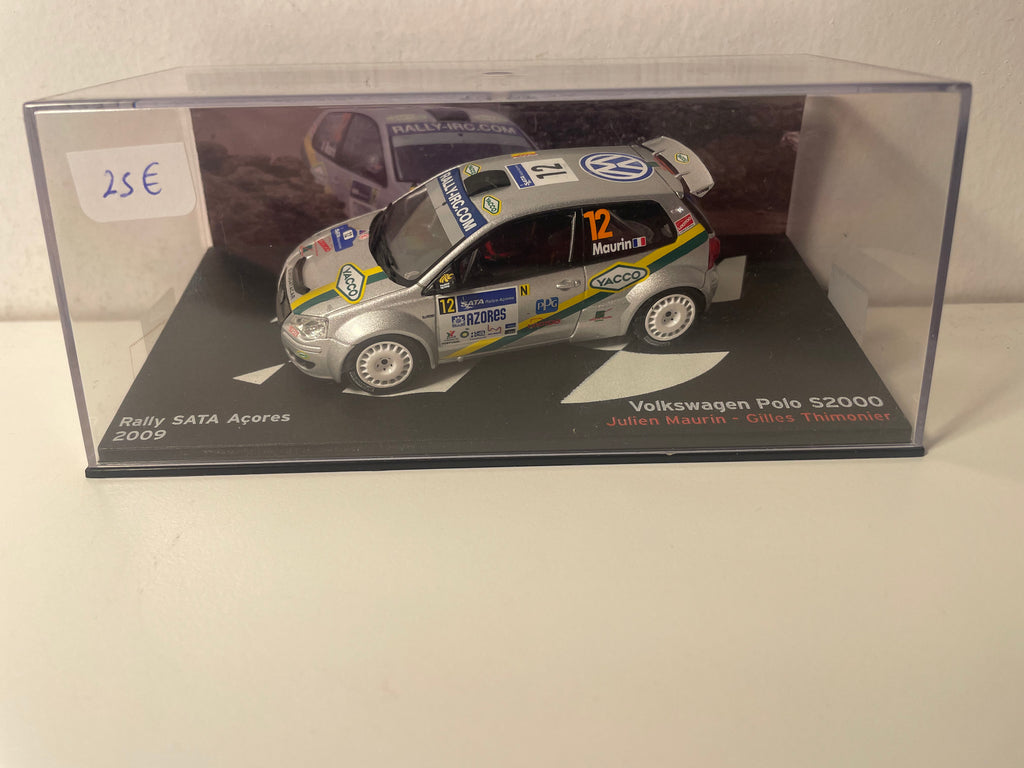 Volkswagen Polo S2000 cinza número 12 - rallye SATA dos Açores (Portugal) de 2009