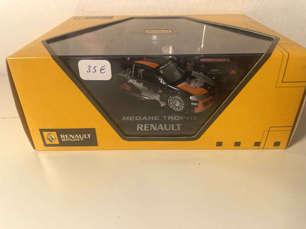 Mégane Trophy czarna, pomarańczowa i szara (coffret boite rectangle) - Boite N°1 - NOREV