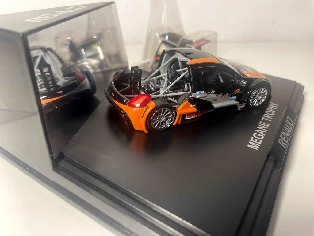 Mégane Trophy czarna, pomarańczowa i szara (coffret boite rectangle) - Boite N°1 - NOREV