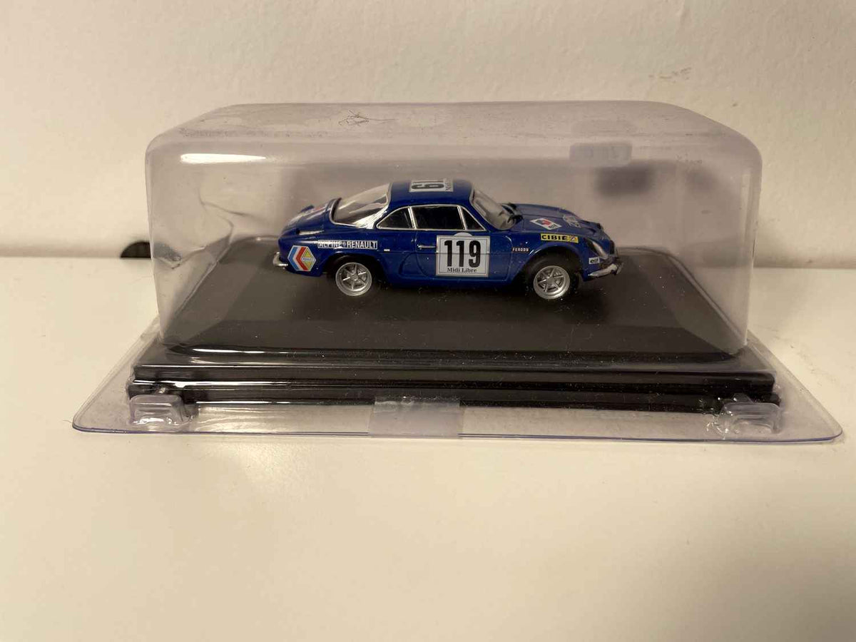 Renault Alpine A110 bleue numéro 119 - critérium des Cévennes de 1969 (sous blister)