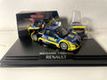 Mégane Trophy bleue foncée et jaune (coffret boite rectangle) - Boite N°5 - NOREV