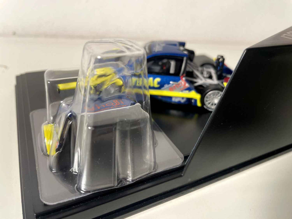 Mégane Trophy bleue foncée et jaune (coffret boite rectangle) - Boite N°5 - NOREV